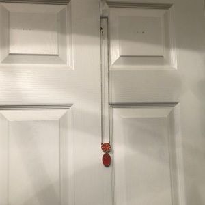 Orange and gold long necklace